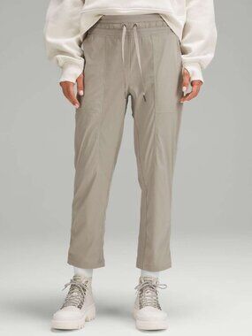 Lululemon Dance Studio MR Crop Pants, Riverstone, Size 8